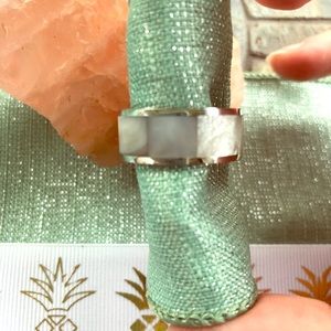 Gray MOP Stainless Infinity Band